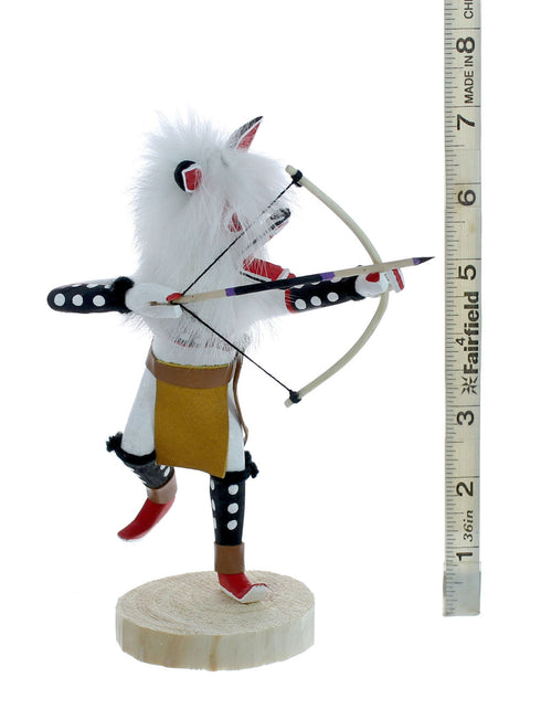 Native American White Wolf Kachina Doll SX10063